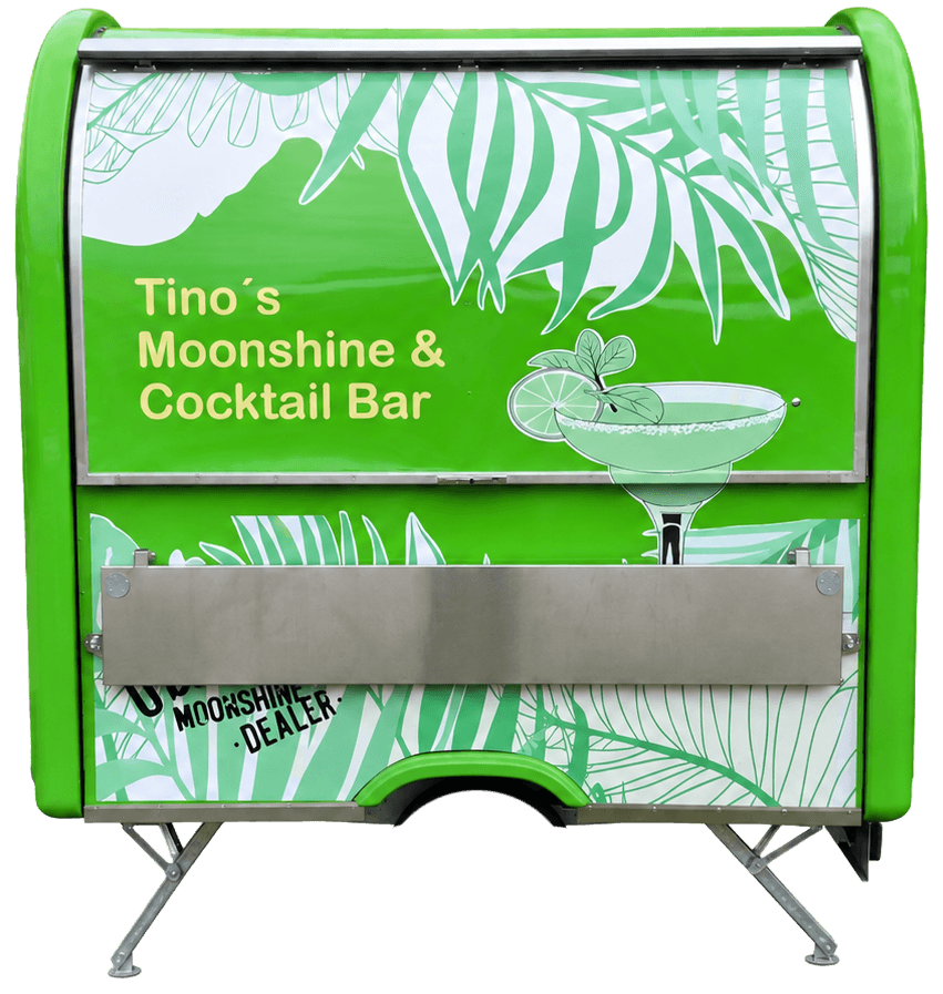 Mobiler Bar-Trailer von Tino's Moonshine & Cocktail Bar