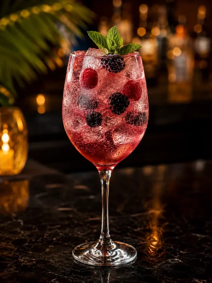 Wild Berry Mojito Cocktail